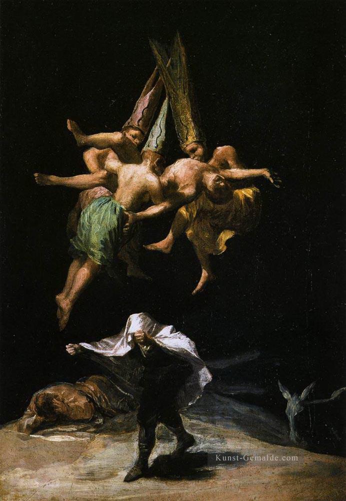 Hexen in der Luft Romantische moderne Francisco Goya Ölgemälde